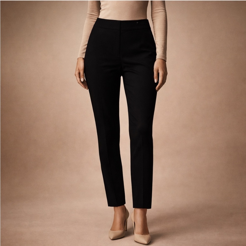 Chico’s Black Slim Ankle Pants | Size 0R | Polished Stretch Essential